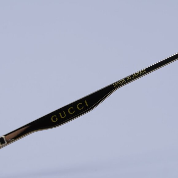 Gucci GG0337S 001 Sunglasses Gold Round Frame - Picture 7 of 10